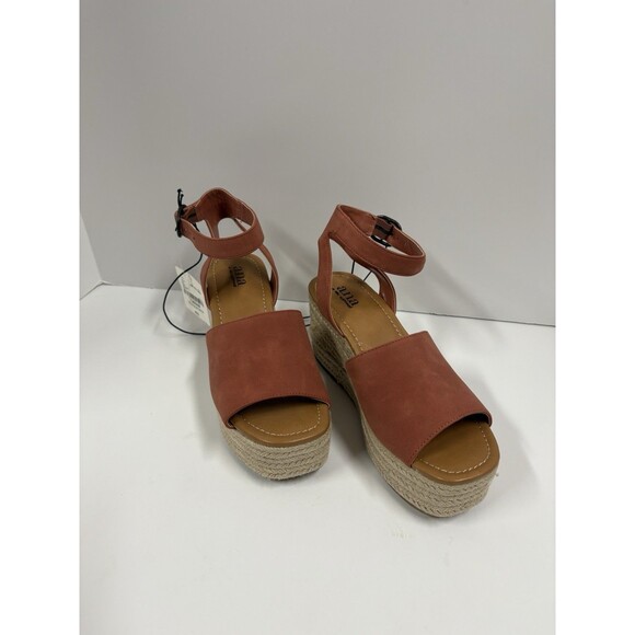A.N.A Women Laskie Terracotta Wedge Sandals‎ 7 New - Picture 3 of 6